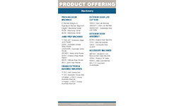 Norfield products and services line card